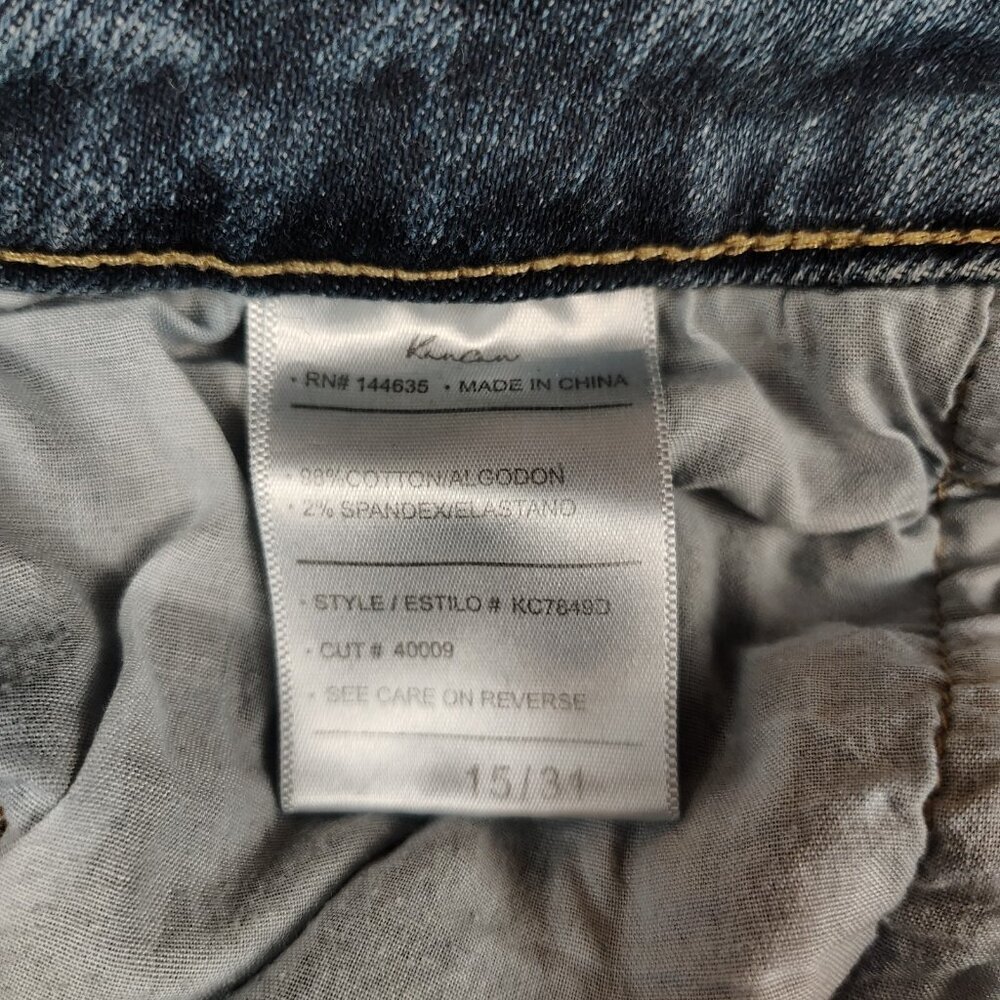 KanCan Flared Jeans Bailey High Rise Distressed Raw Hem Sz 15/31 - Picture 11 of 14